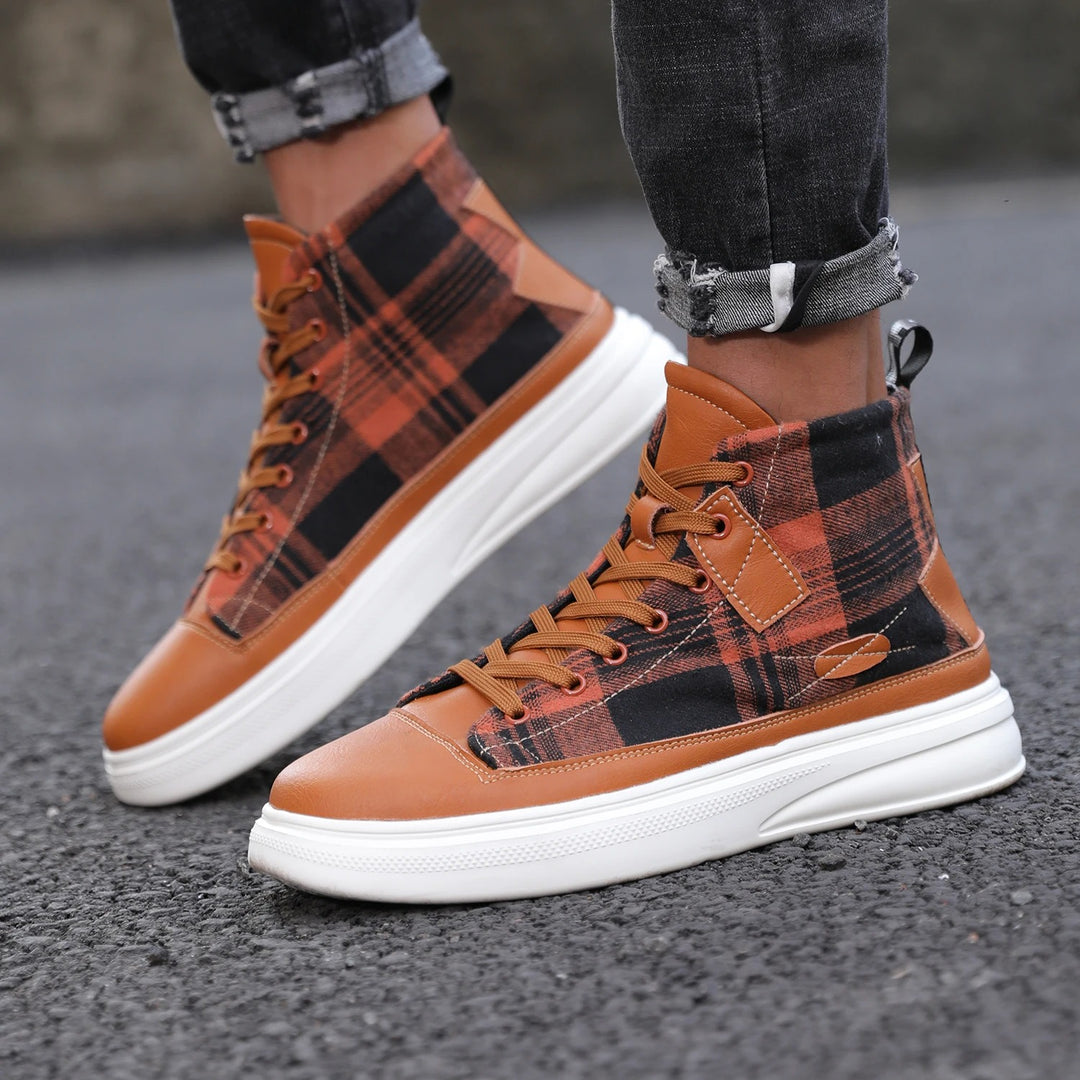 Plaid Fusion High-Tops