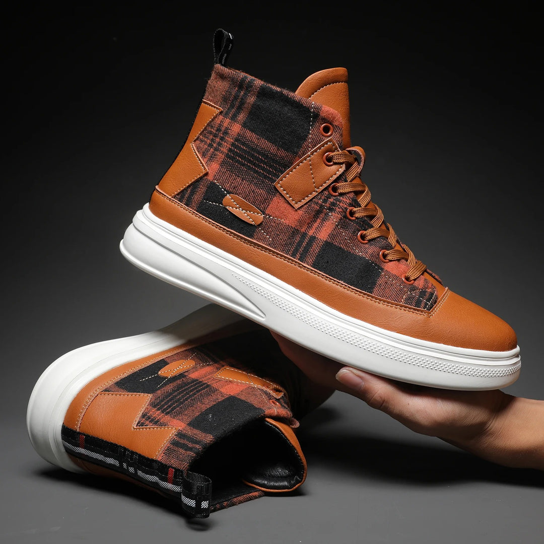 Plaid Fusion High-Tops