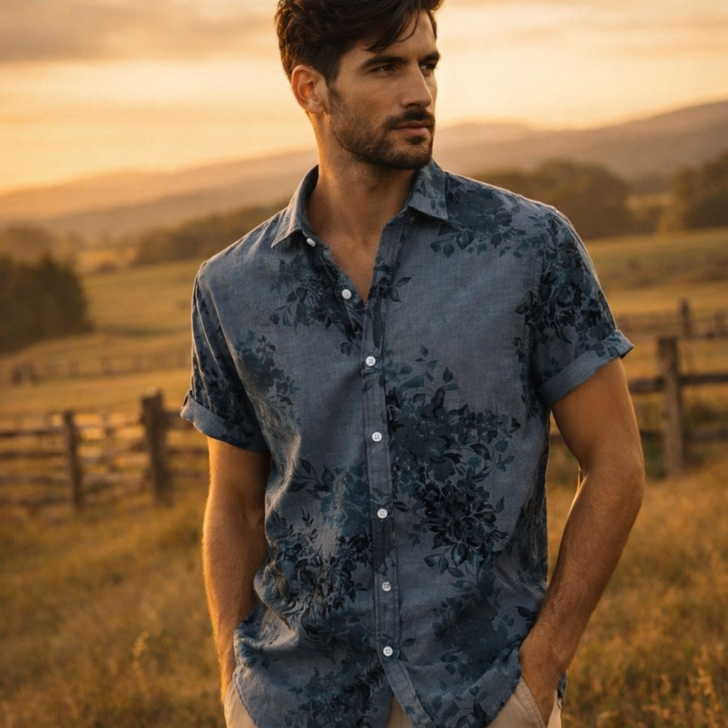 Ocean Breeze Floral Shirt