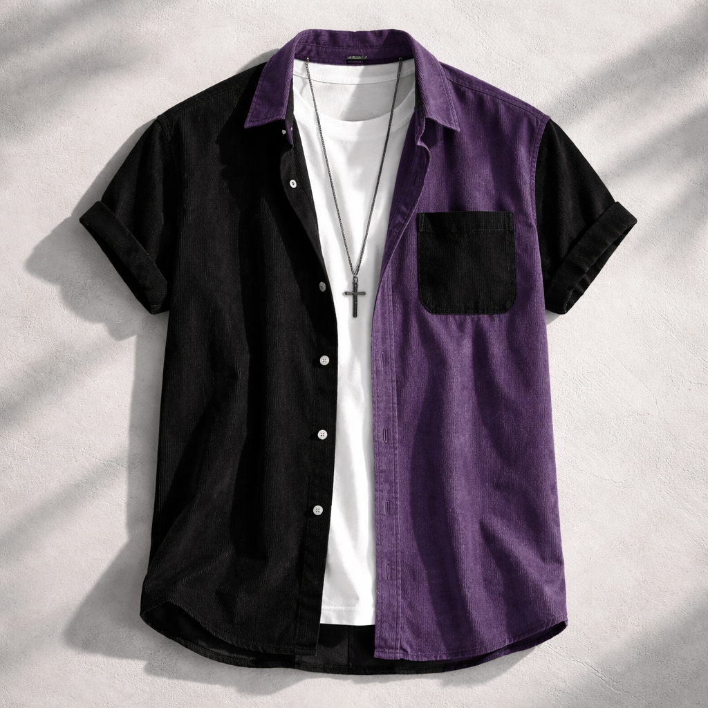 Emerio Corduroy Contrast Shirt