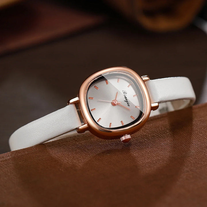 Lennox Square-Dial Leather Watch