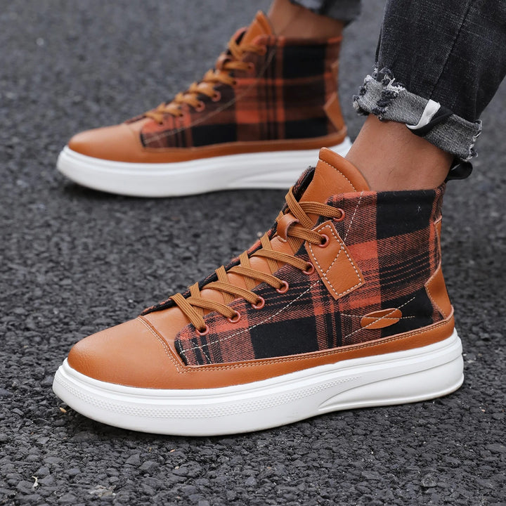 Plaid Fusion High-Tops