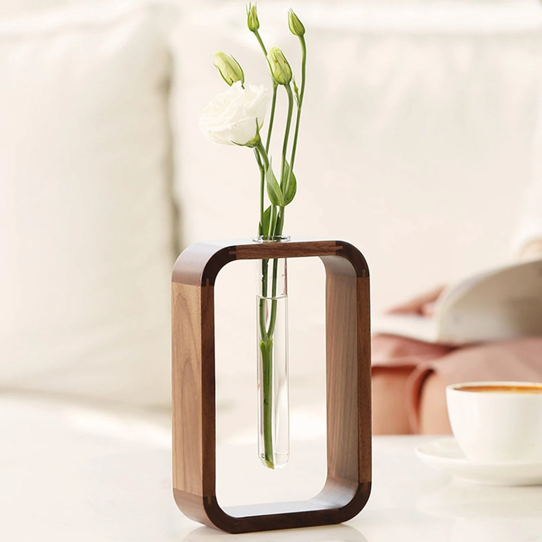 Minimalist Wood Wall Vases