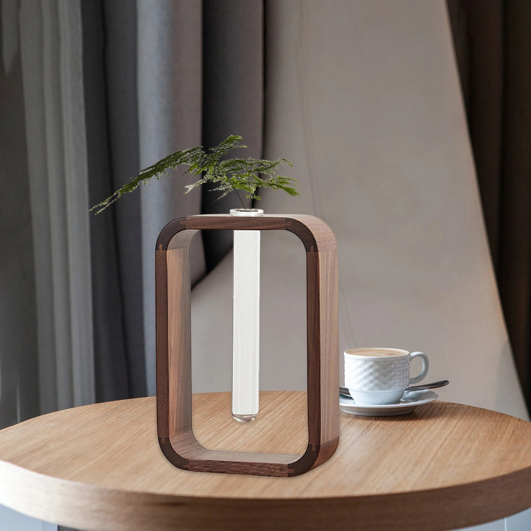 Minimalist Wood Wall Vases