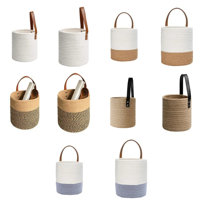 Handwoven Hanging Storage Baskets