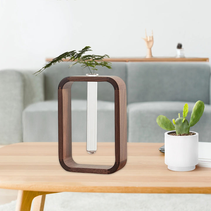 Minimalist Wood Wall Vases