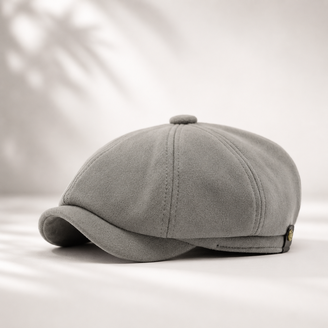 Camden Suede Newsboy Cap