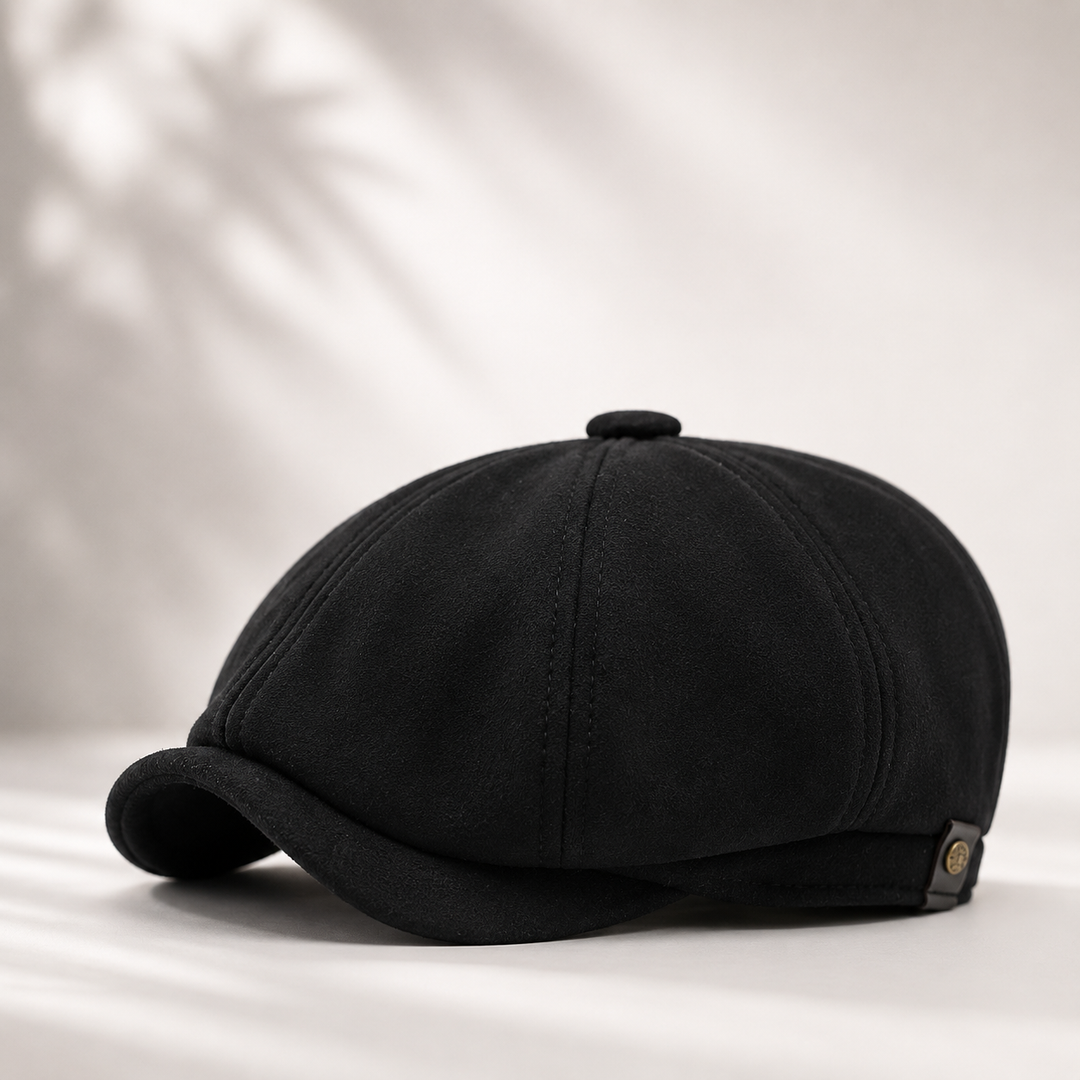 Camden Suede Newsboy Cap
