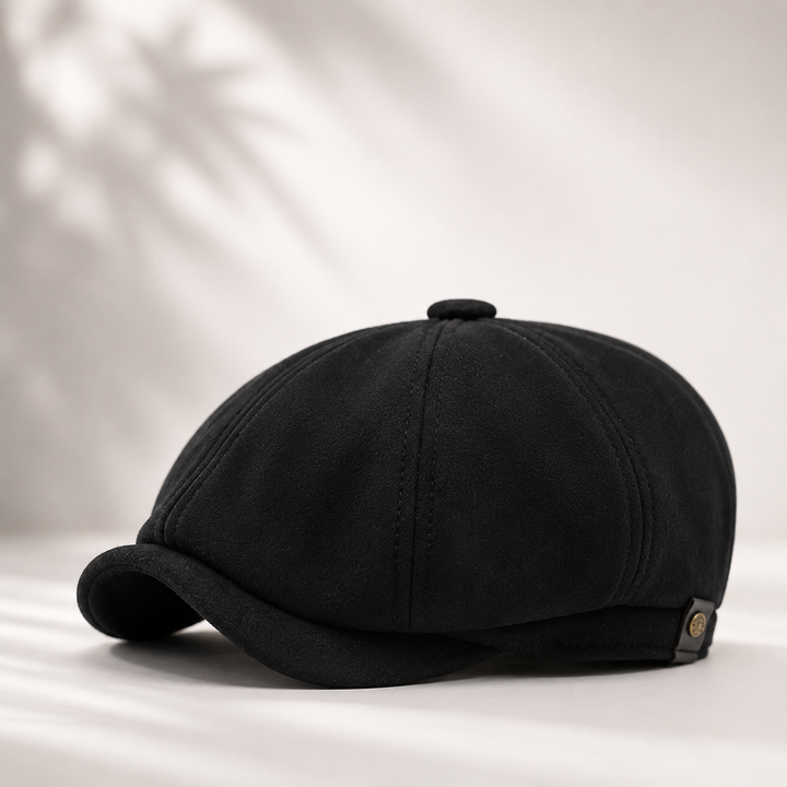 Camden Suede Newsboy Cap
