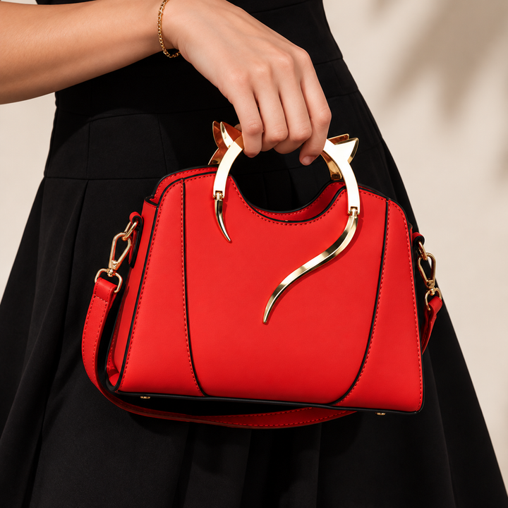Felina Sculpted Handle Handbag