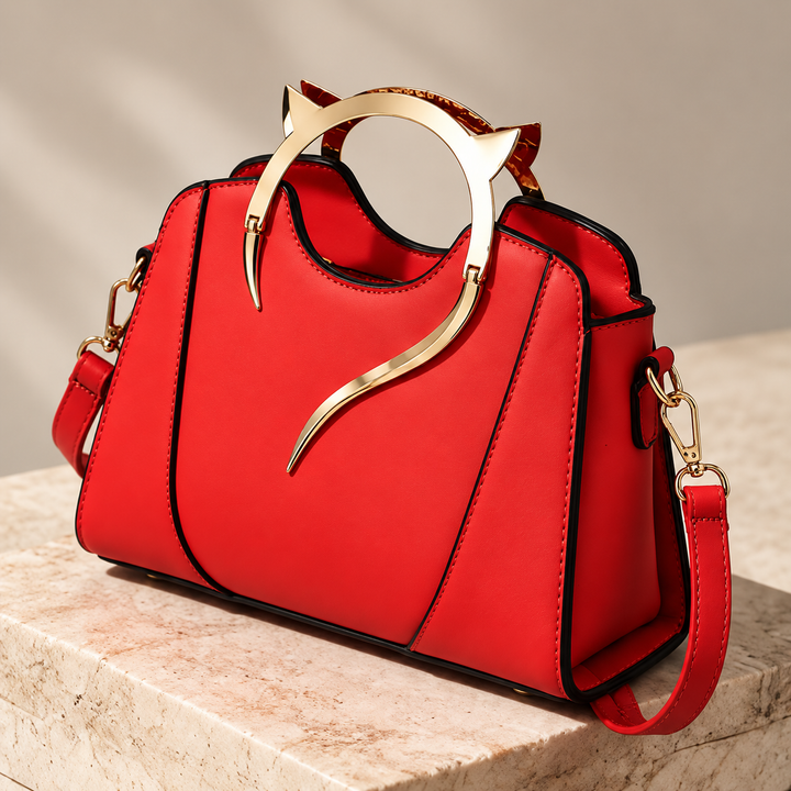 Felina Sculpted Handle Handbag