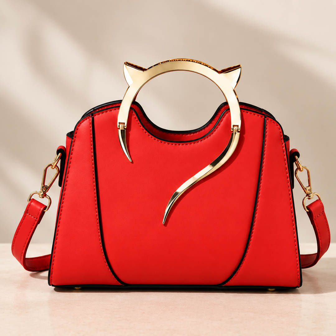 Felina Sculpted Handle Handbag