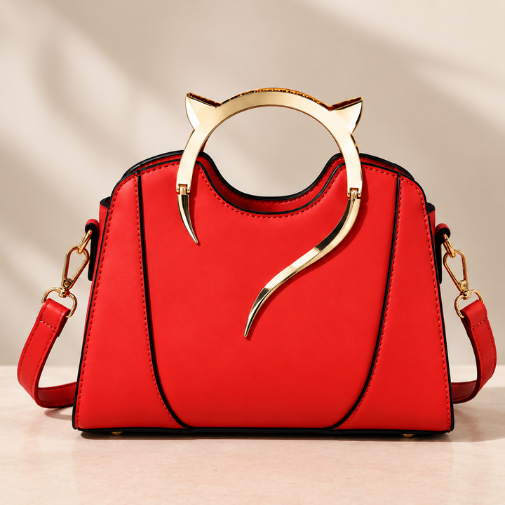 Felina Sculpted Handle Handbag