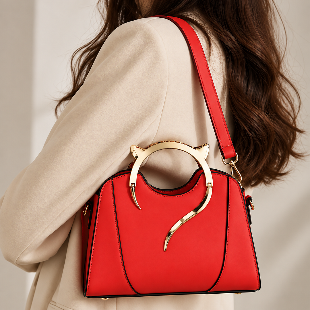 Felina Sculpted Handle Handbag