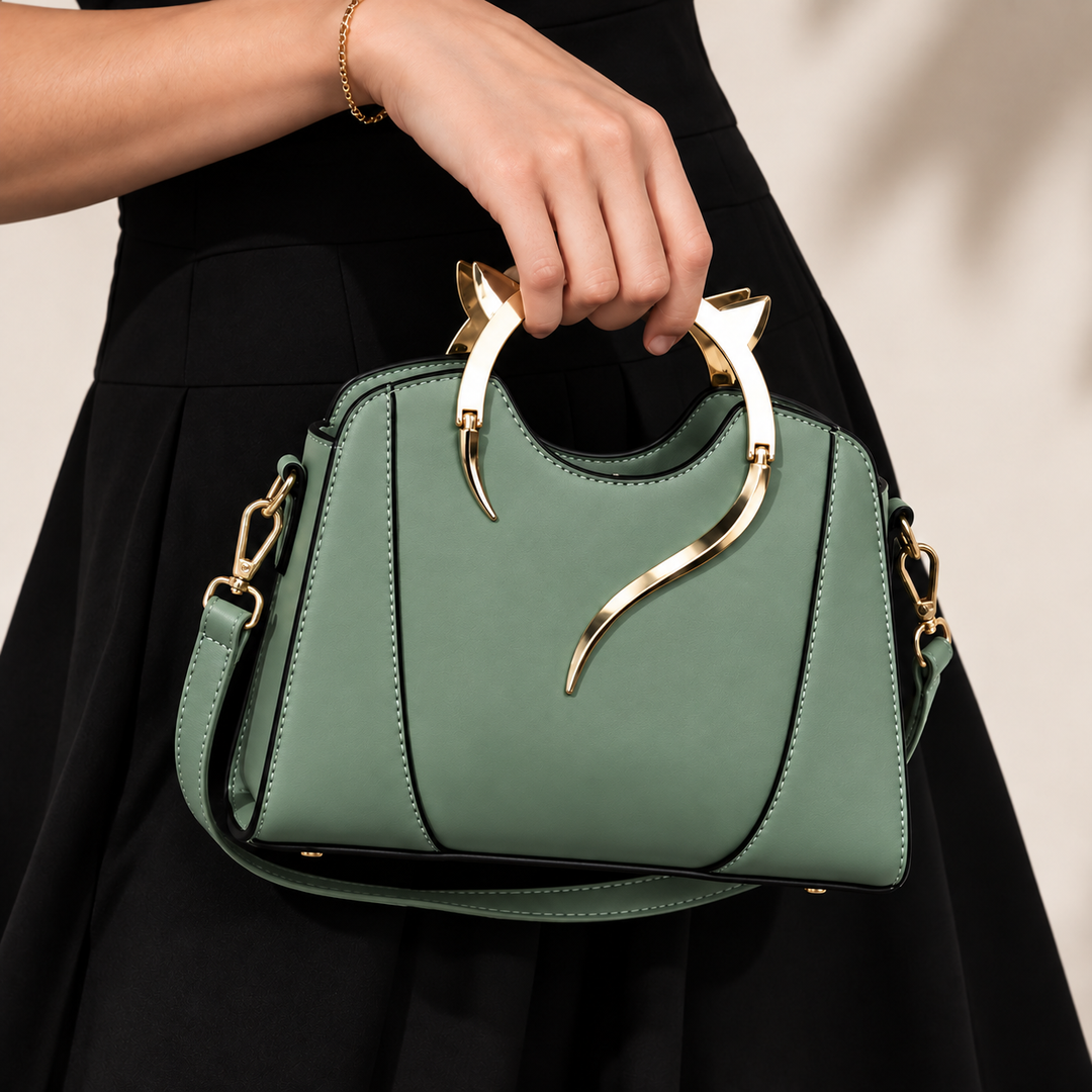Felina Sculpted Handle Handbag