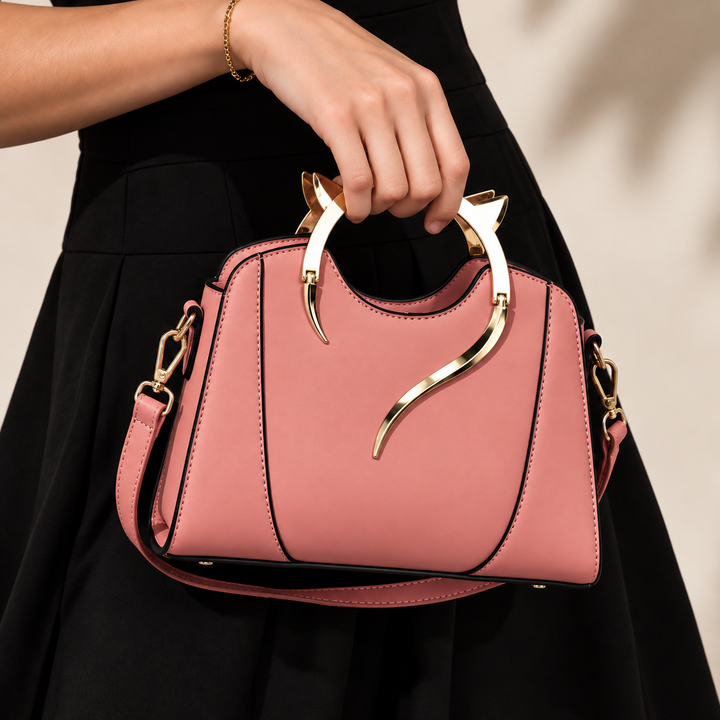 Felina Sculpted Handle Handbag