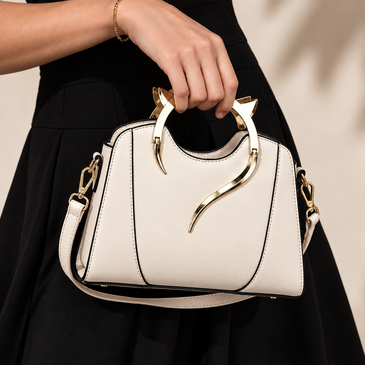 Felina Sculpted Handle Handbag