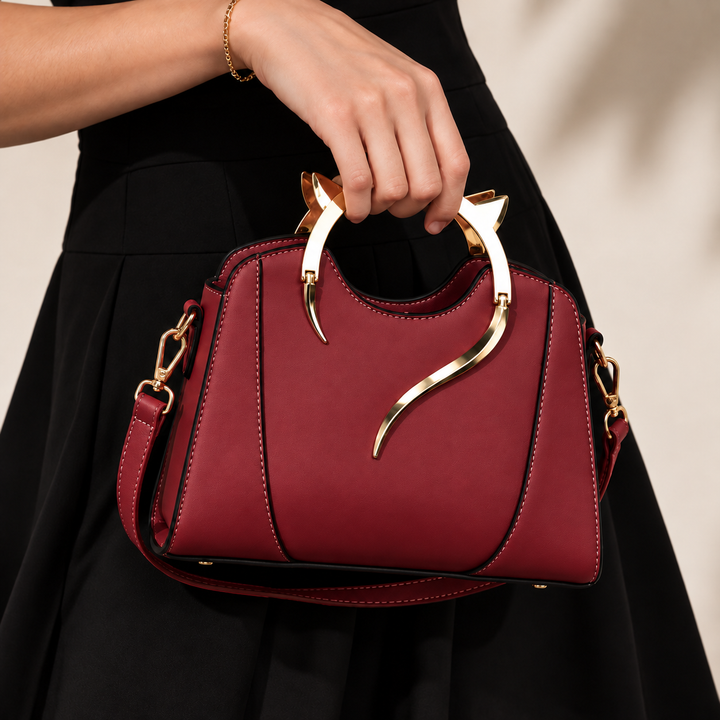 Felina Sculpted Handle Handbag