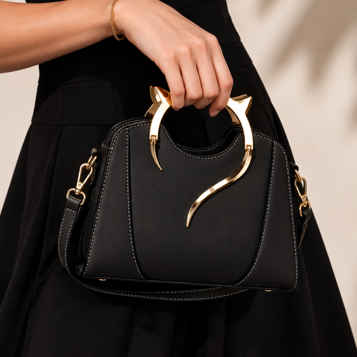 Felina Sculpted Handle Handbag