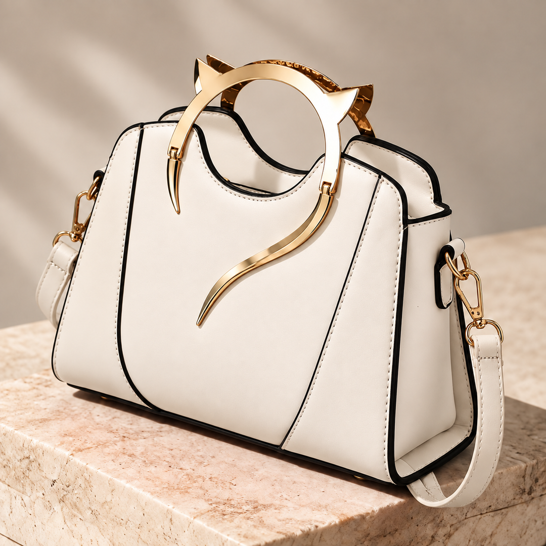 Felina Sculpted Handle Handbag