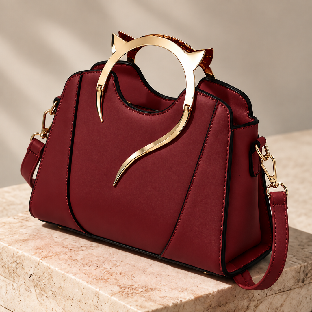 Felina Sculpted Handle Handbag