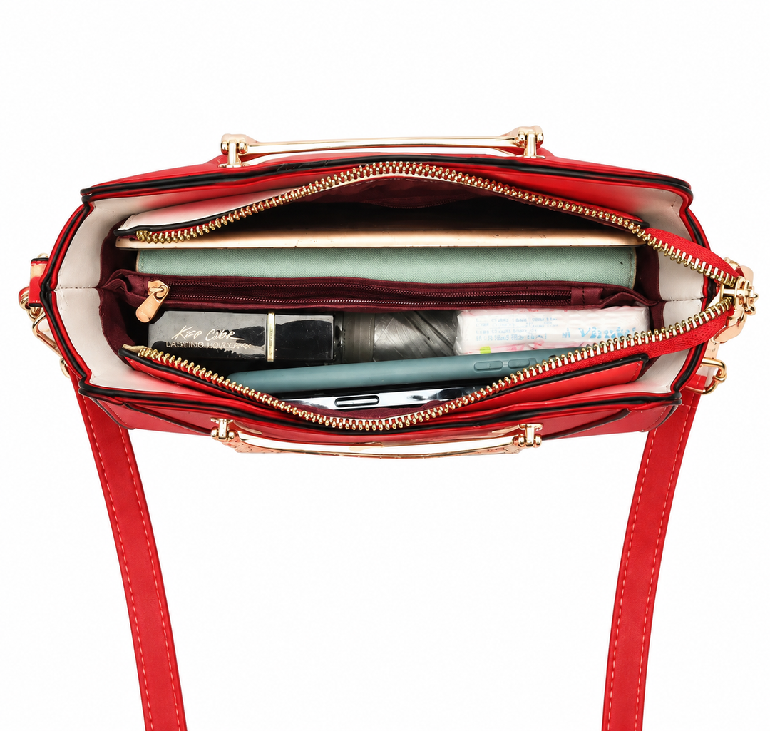 Felina Sculpted Handle Handbag