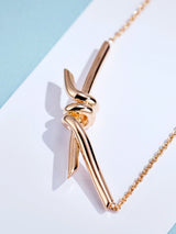 Diamond Knot Necklace