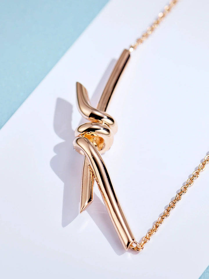 Diamond Knot Necklace