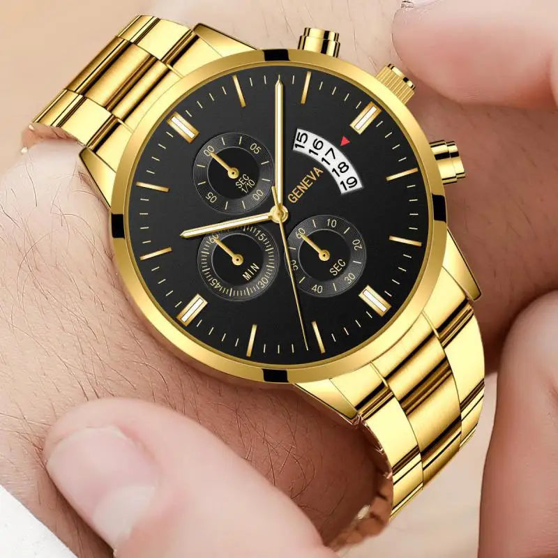 Aurelius Steel Calendar Watch