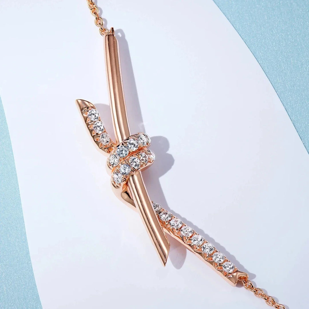 Diamond Knot Necklace