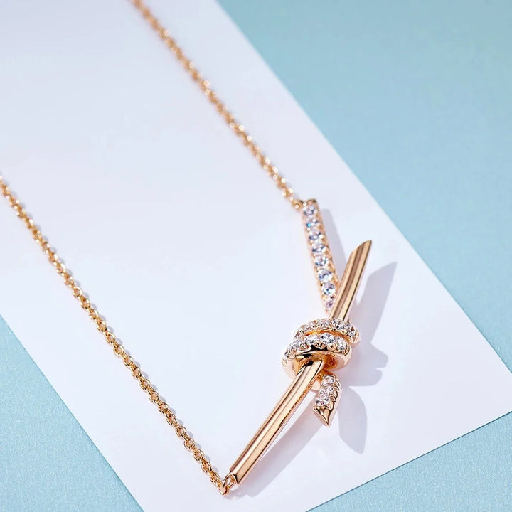 Diamond Knot Necklace