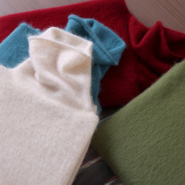 Elara Cashmere Mock-Neck Sweater