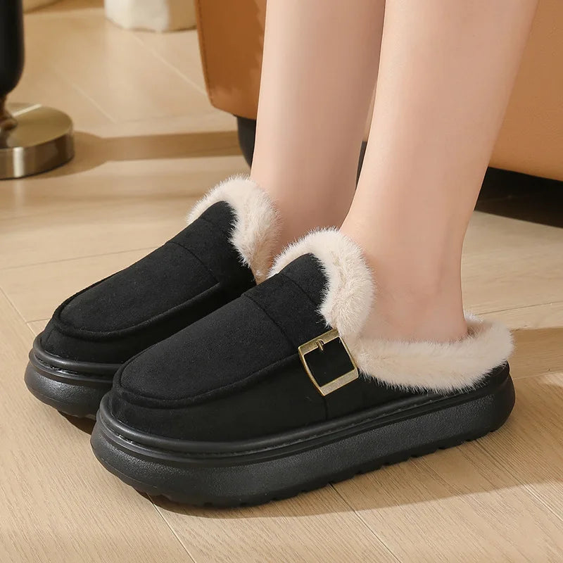 CozyBuckle Mules
