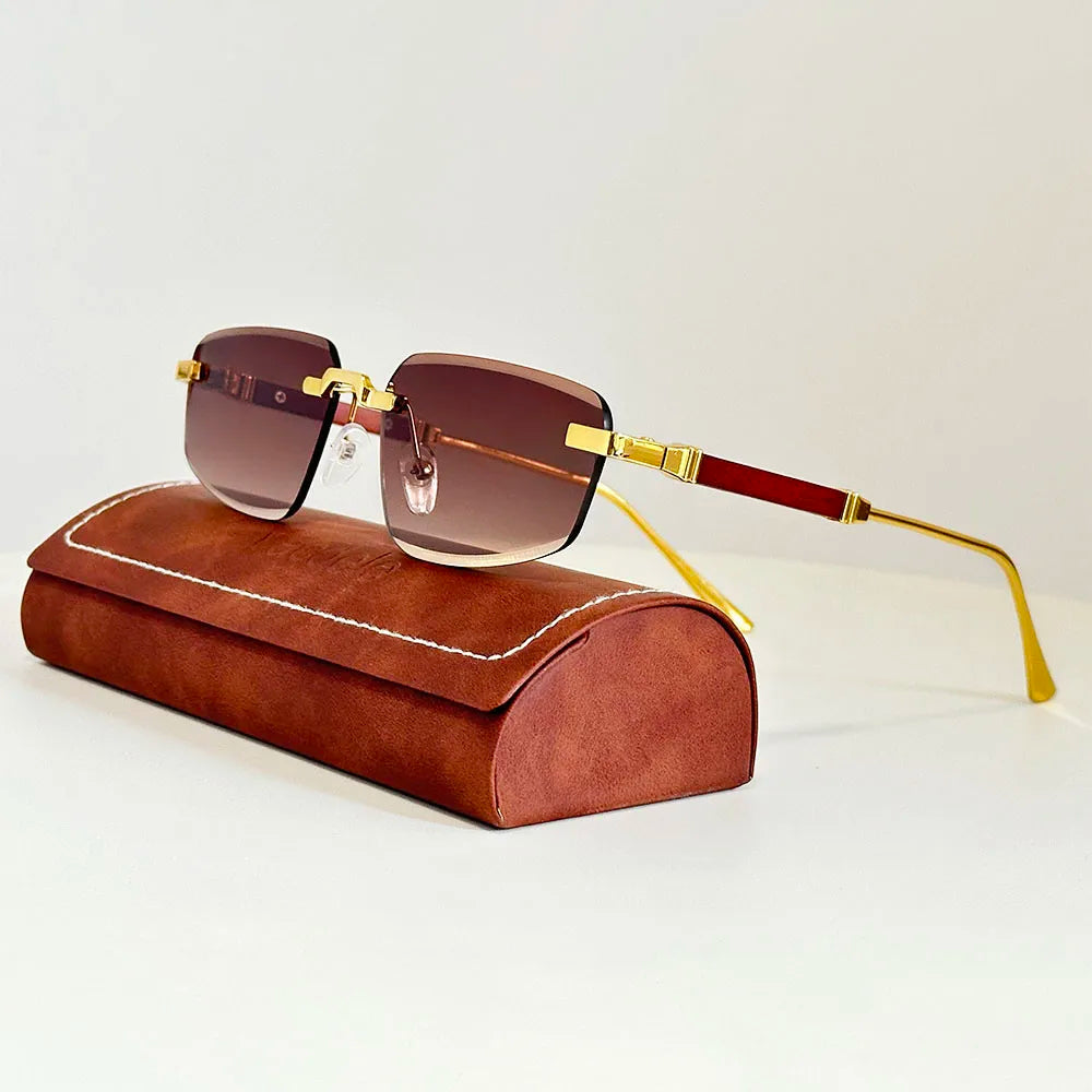 Solano Rimless Wood Shades