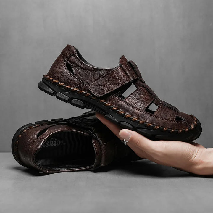 Corbin Genuine Leather Fisherman Sandals