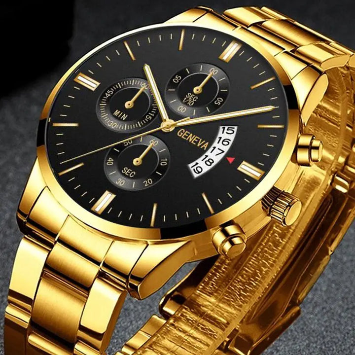 Aurelius Steel Calendar Watch