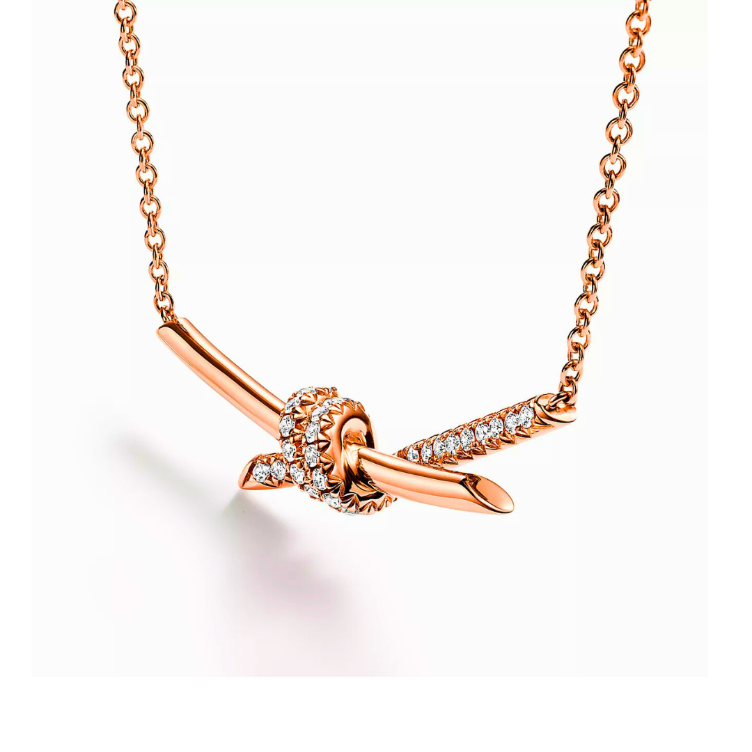 Diamond Knot Necklace