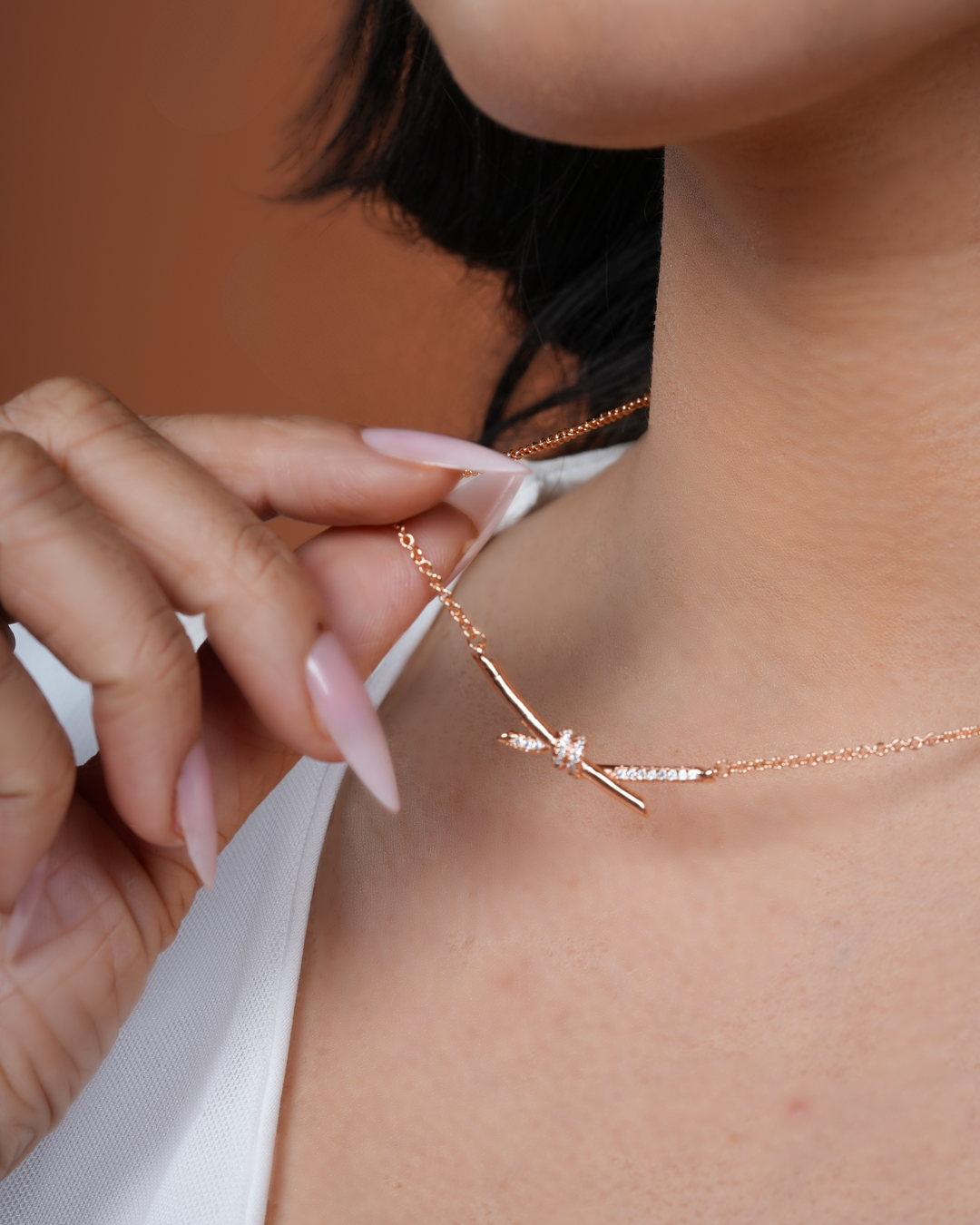 Diamond Knot Necklace