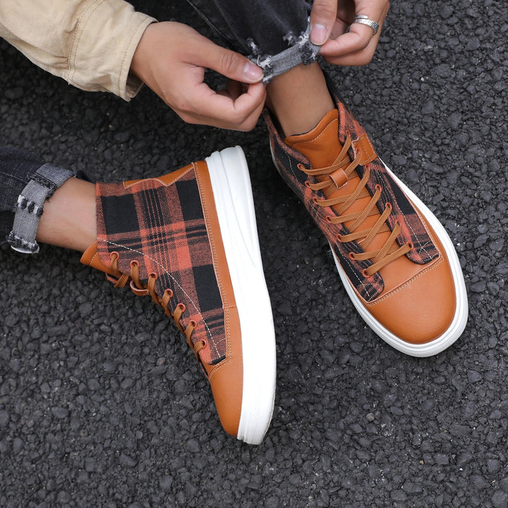 Plaid Fusion High-Tops