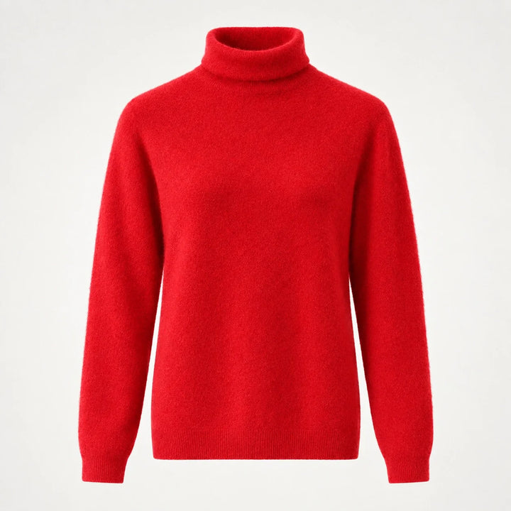 Elara Cashmere Mock-Neck Sweater