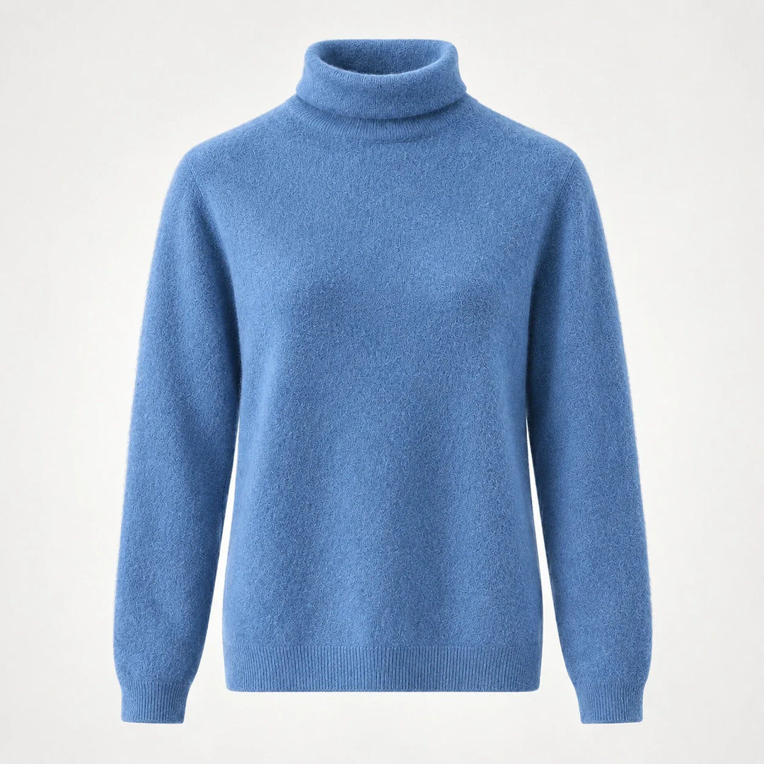 Elara Cashmere Mock-Neck Sweater
