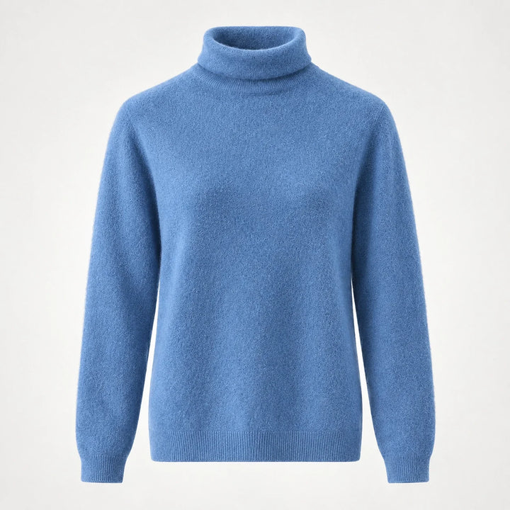 Elara Cashmere Mock-Neck Sweater