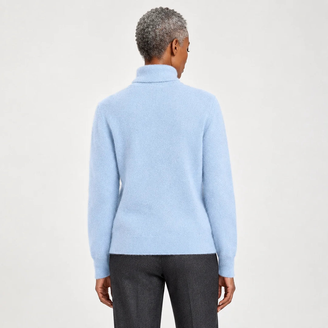 Elara Cashmere Mock-Neck Sweater