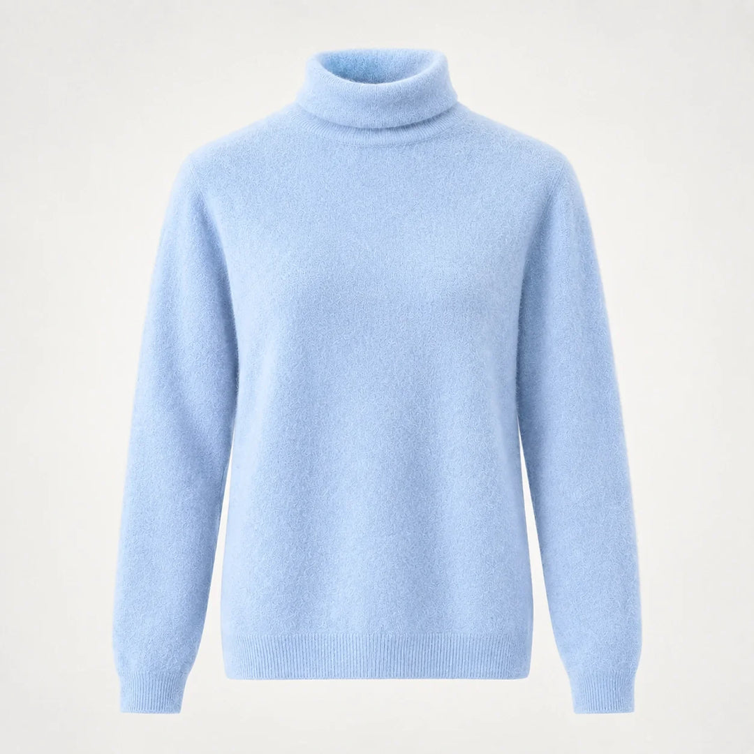 Elara Cashmere Mock-Neck Sweater