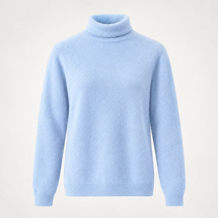 Elara Cashmere Mock-Neck Sweater