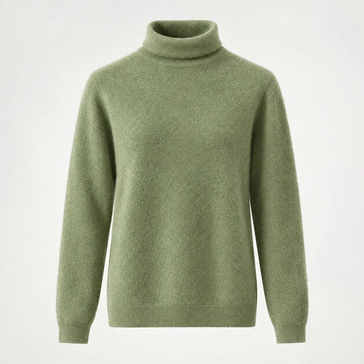 Elara Cashmere Mock-Neck Sweater