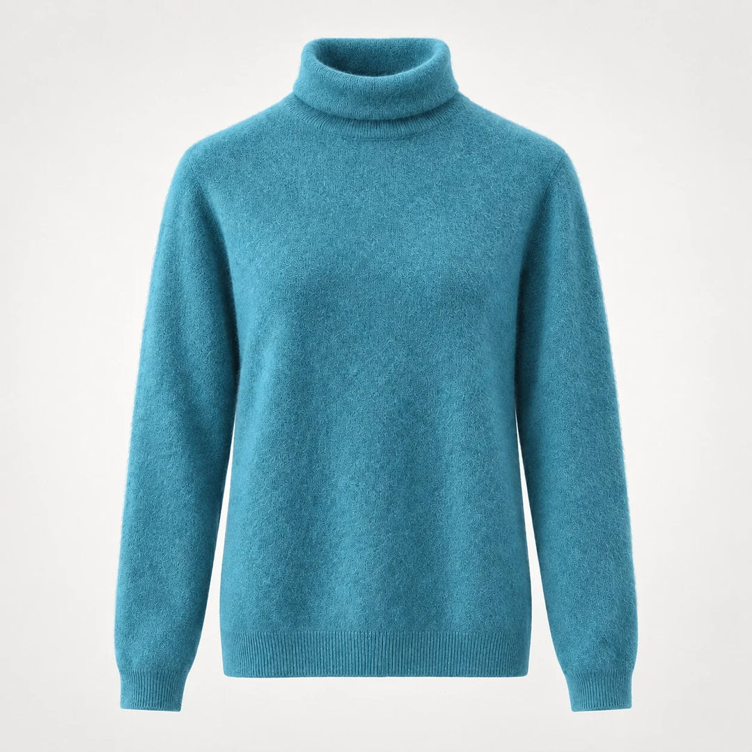 Elara Cashmere Mock-Neck Sweater