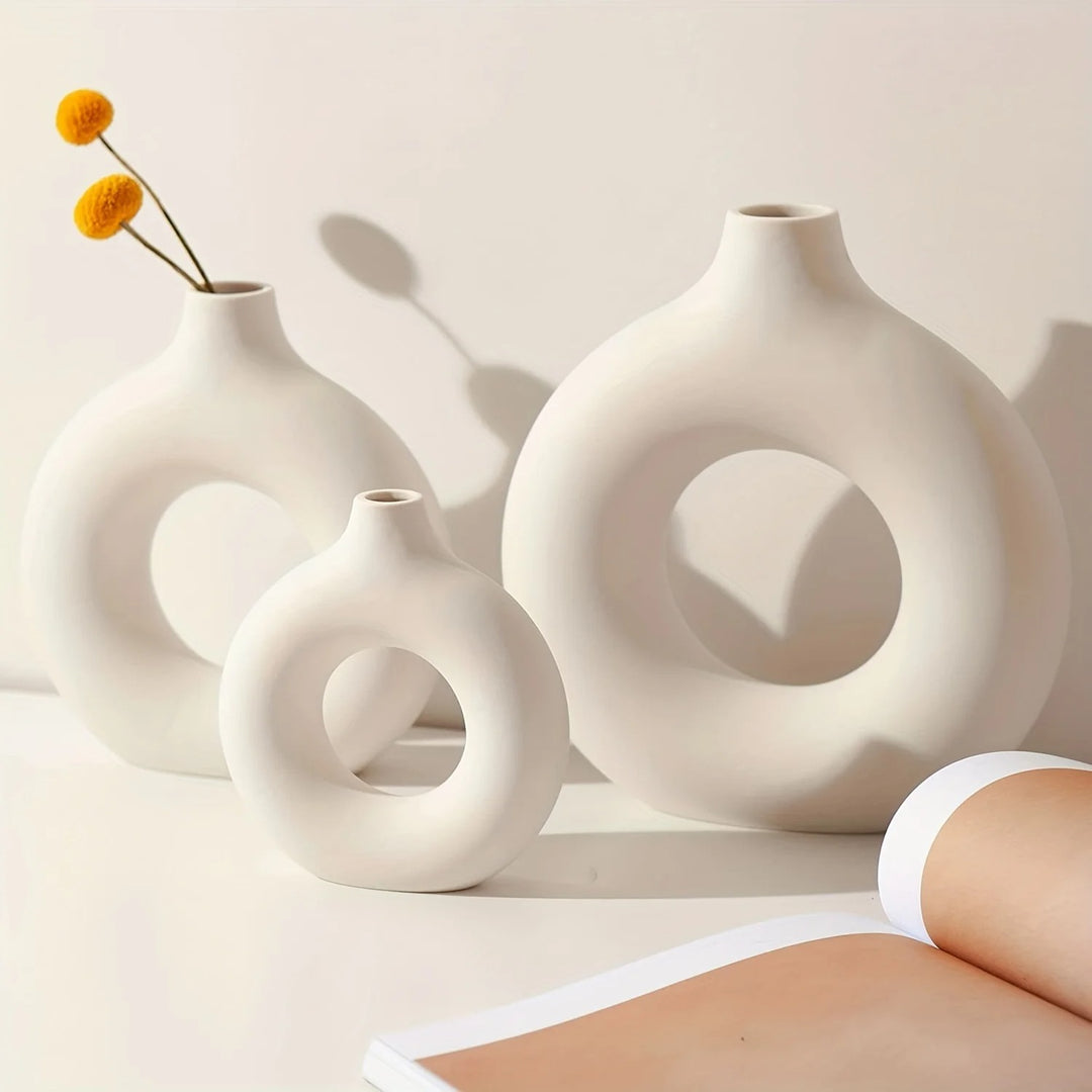 Ring Ceramic Vases