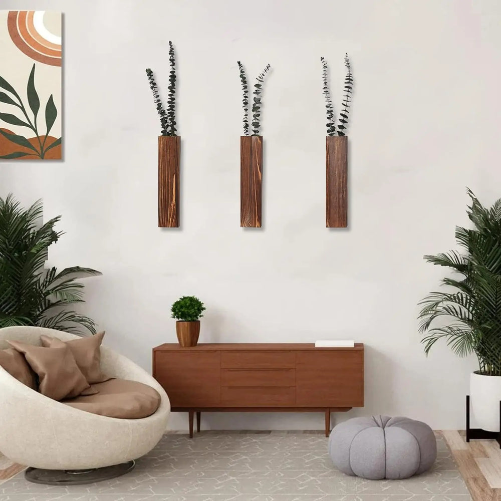 Minimalist Wooden Wall Planters-Wilo Wale