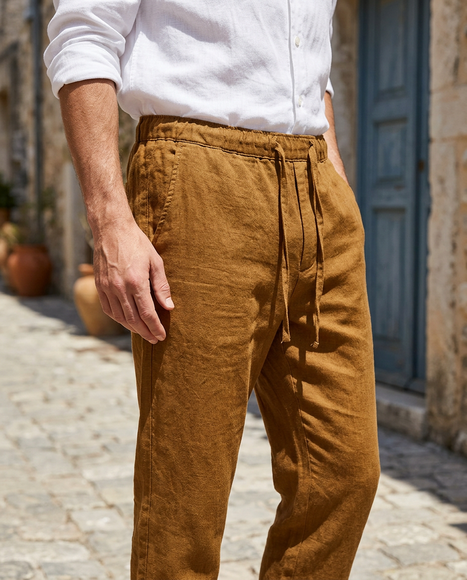Marlow Relaxed Linen-Blend Trousers